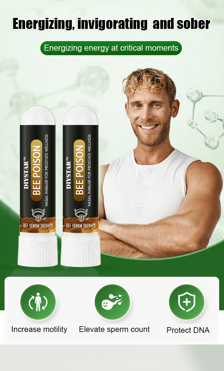 Inhalateur Nasal BeeVenom™ – Bien-Être Masculin & Vitalité Naturelle