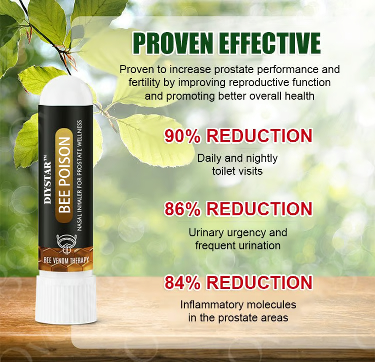 Inhalateur Nasal BeeVenom™ – Bien-Être Masculin & Vitalité Naturelle