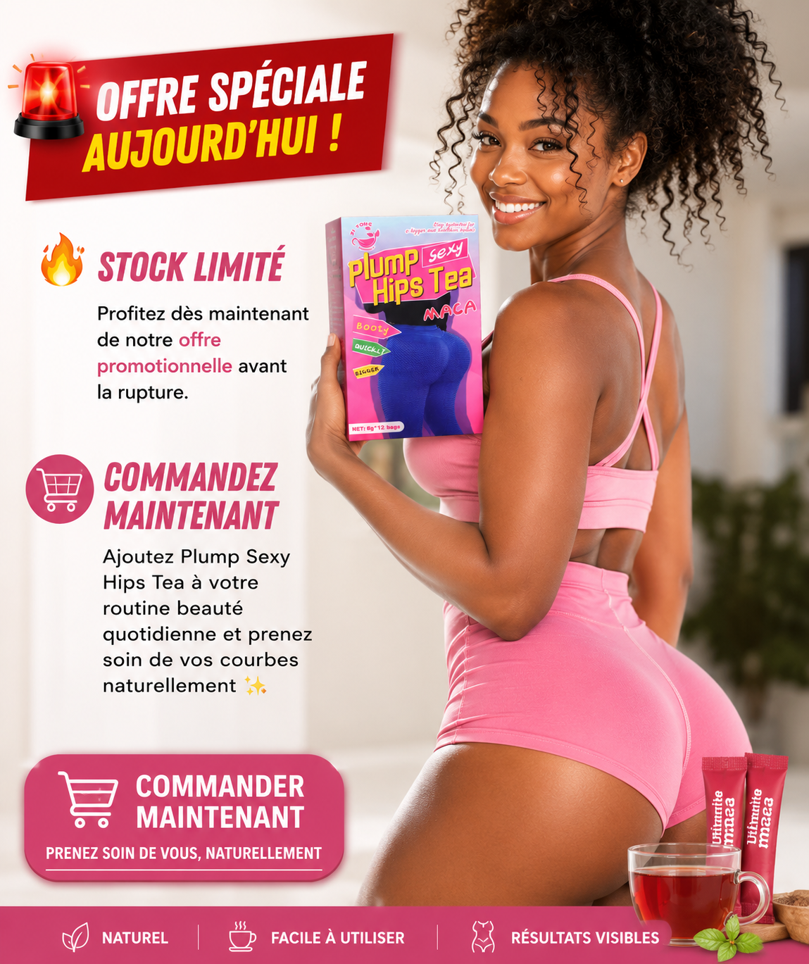 🍑 PLUMP SEXY HIPS TEA – Thé Beauté Fessiers & Hanches