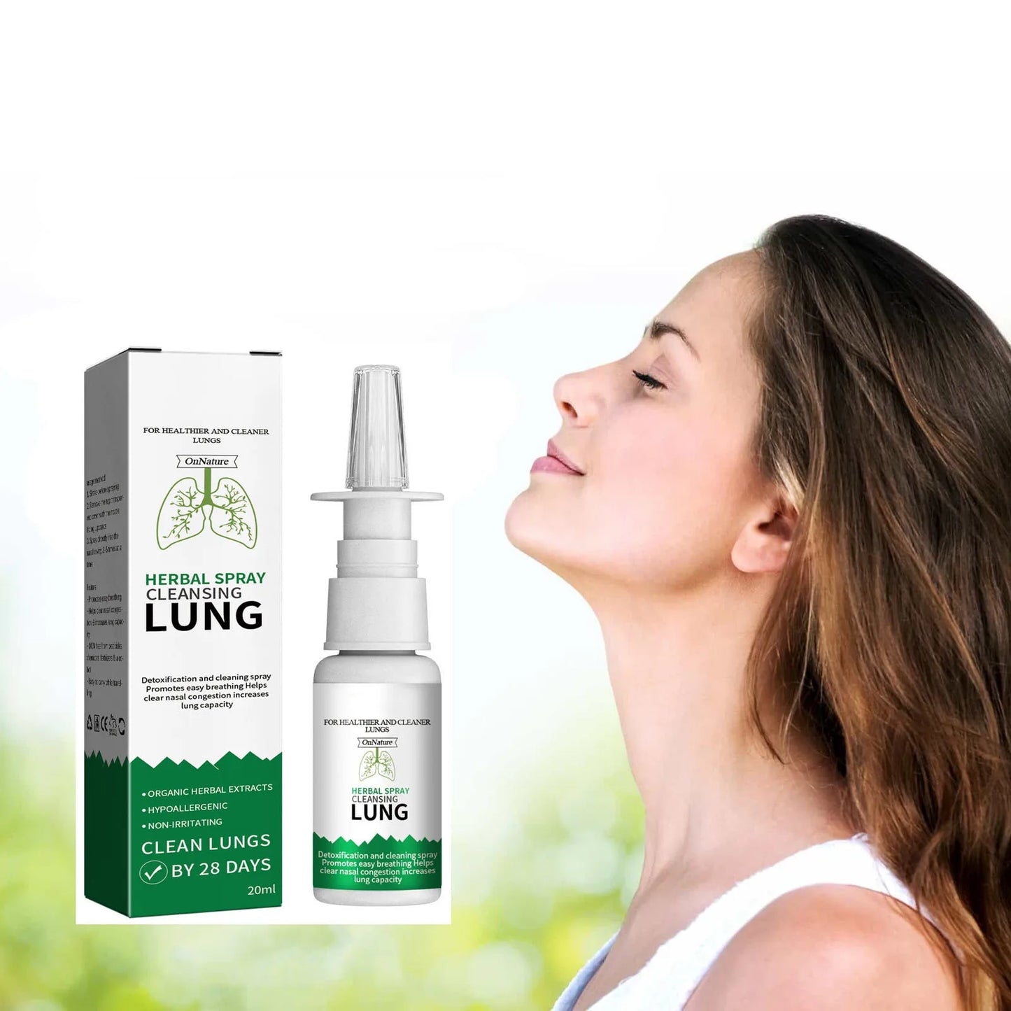 Respirez librement à nouveau – Spray Détox Poumons Naturel