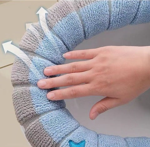 Housse de Siège de Toilette Hiver – Coussin WC Chaud, Doux et Lavable – Confort Anti-Froid Universel