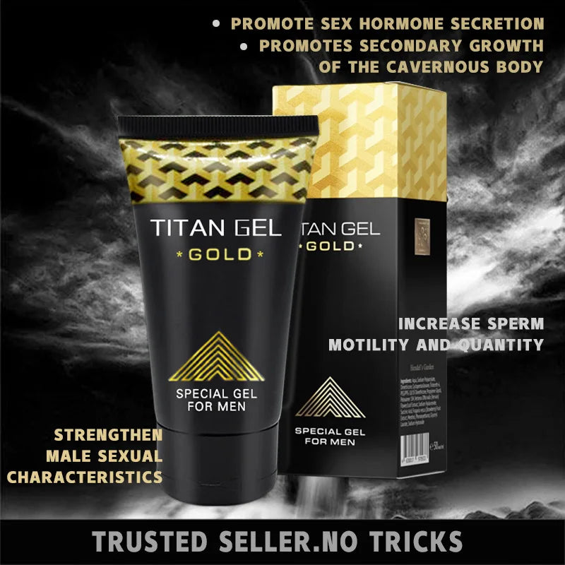 (Copie) 🏆 Gold Titan Gel – Crème de Massage Externe pour Homme (Copy)