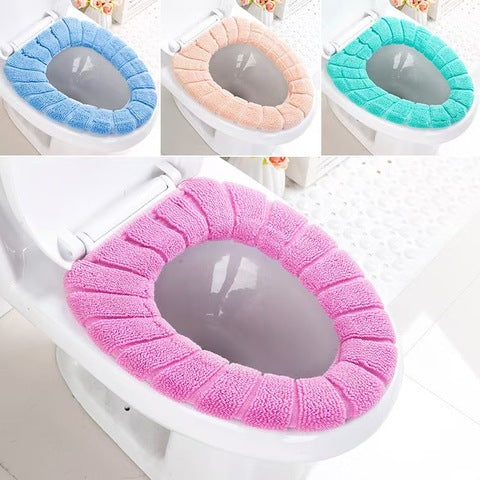 Housse de Siège de Toilette Hiver – Coussin WC Chaud, Doux et Lavable – Confort Anti-Froid Universel