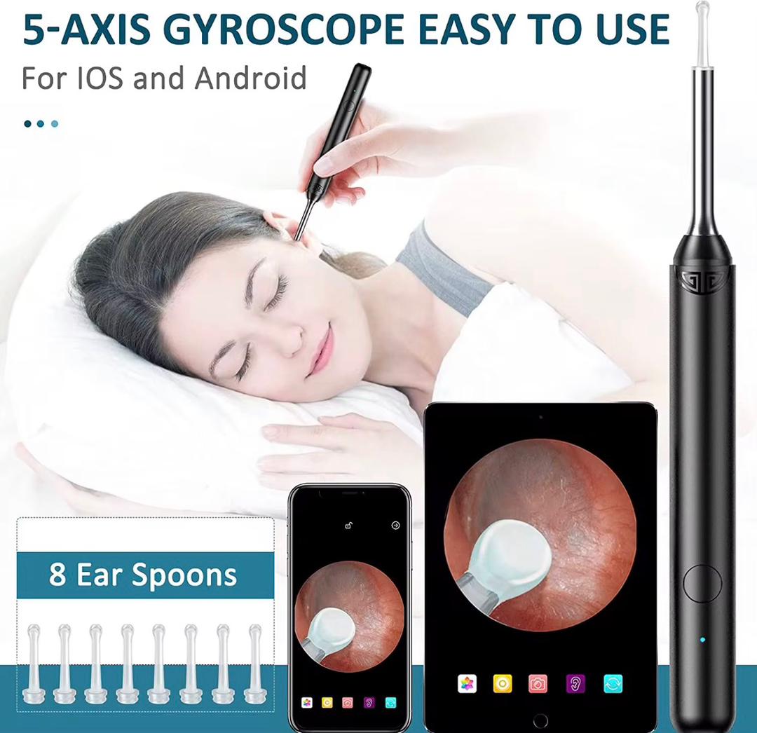 🦻 Nettoyeur d’Oreille Intelligent avec Caméra HD – Vision, Sécurité et Précision